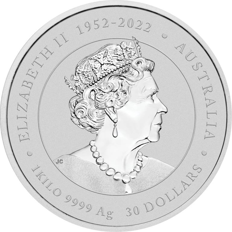 Back of the Silver Lunar III 1000 g - Dragon 2024