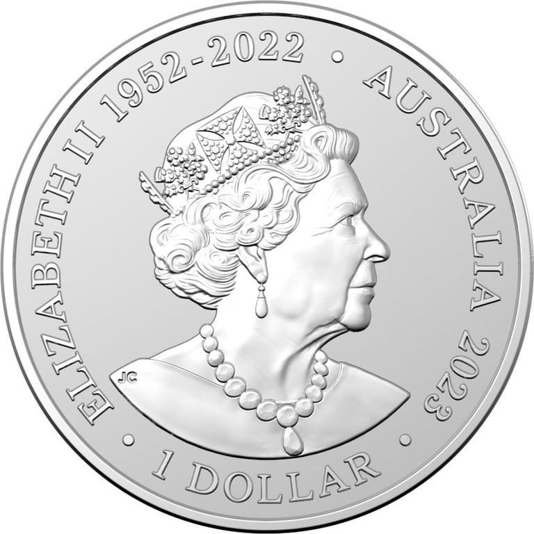 Back of the Silver Sydney Opera House 1 oz - 50th Anniversary