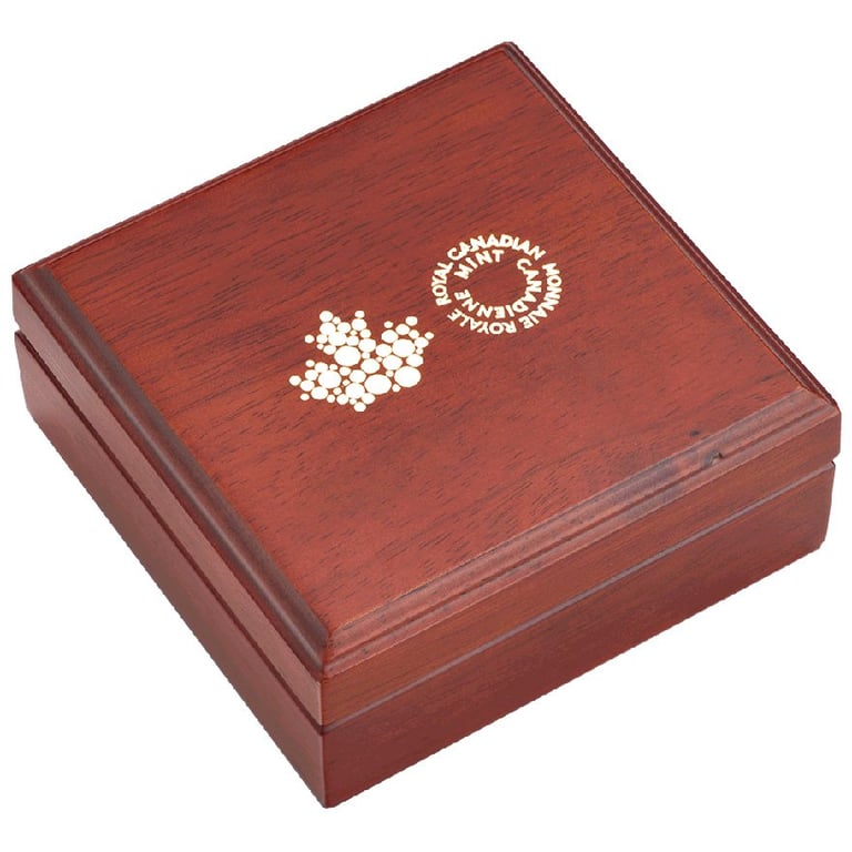 Original coin case of the Gold Maple Leaf 2 oz RP - 2021