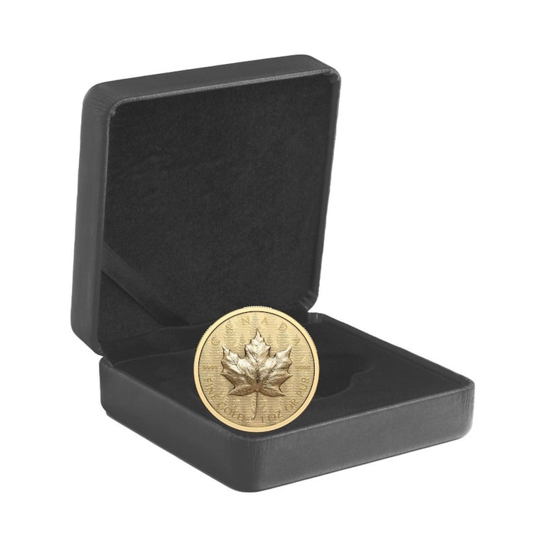 Gold Maple Leaf 1 oz RP - Ultra High Relief 2024 in the original coin case