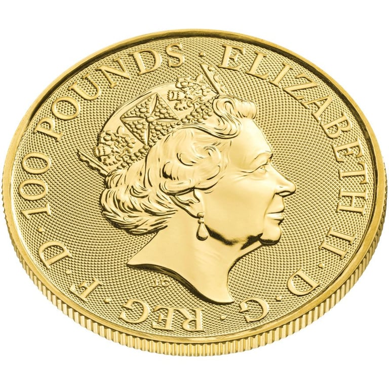Back of the Gold Maid Marian 1 oz - Myths and Legend 2022