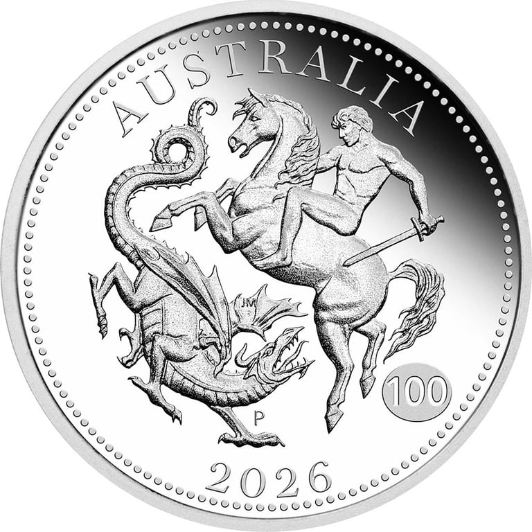 Front of Silver Sovereign Proof - Perth Mint 2026