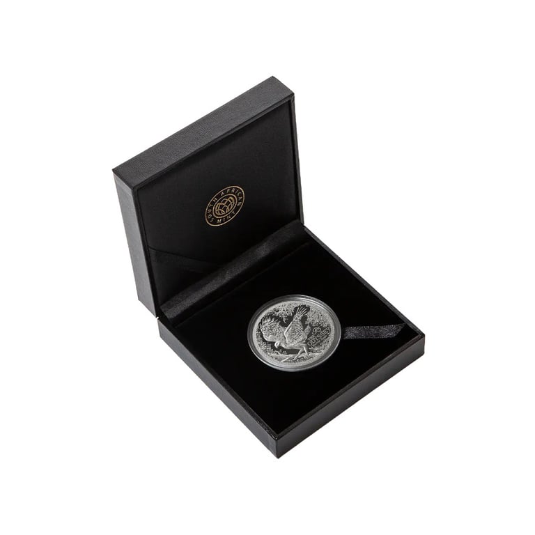 Coin case of Back of Silver The Odyssey - Martial Eagle 1 oz Proof - 2026