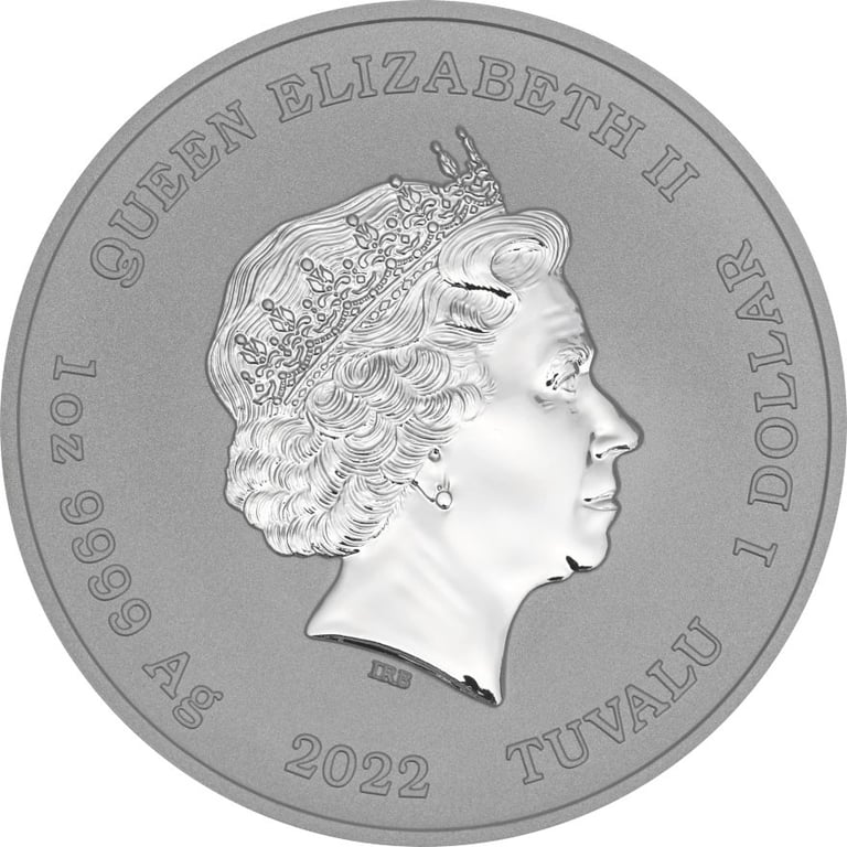 Back of the Silver Funny Ottifant 1 oz - Perth Mint 2022