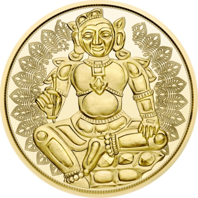Back of the Gold Magic of Gold 1/2 oz PF - The Golden India