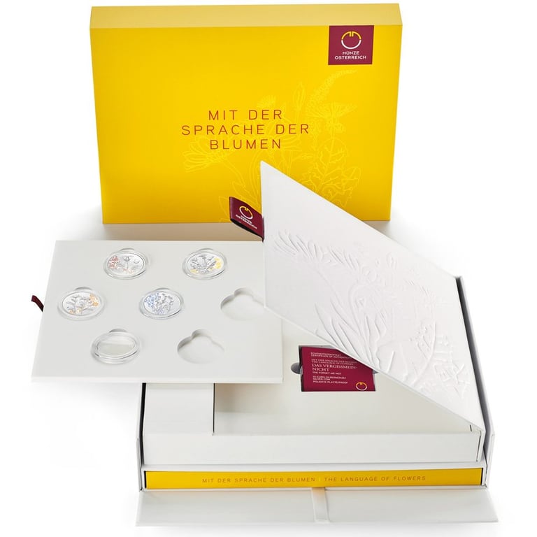 Collection box “Mit der Sprache der Blumen” with book