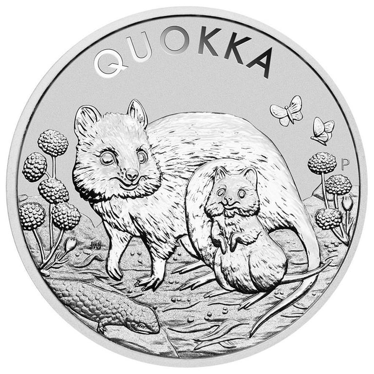 Front of the Silver Quokka 1 oz – 2021