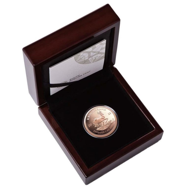 Gold Krugerrand 1 oz PF - 2022 in the original coin case