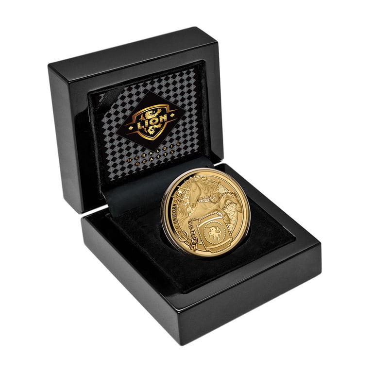 Coin case of Gold Heraldic Beasts 1 oz Proof - Unicorn 2026