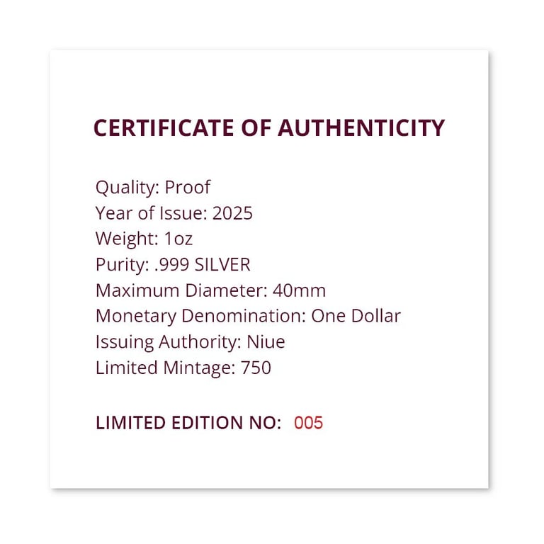 Certificate of authenticity