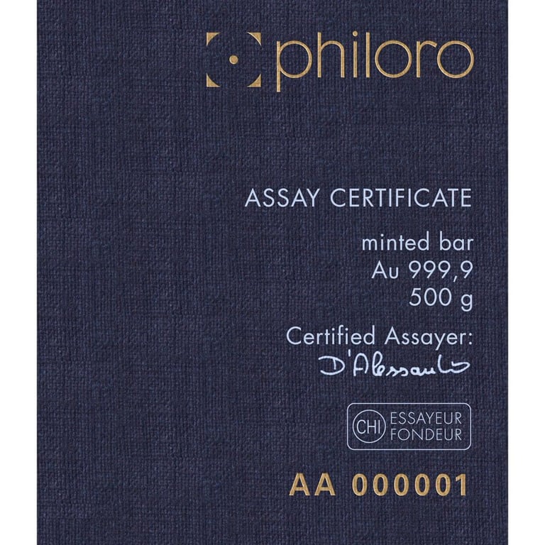 Certificate of authenticity