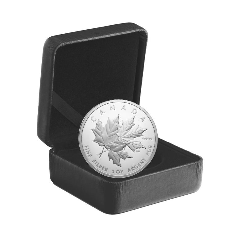 Silver Triple Maple Leaf 1 oz PF - 2025 in the original coin case