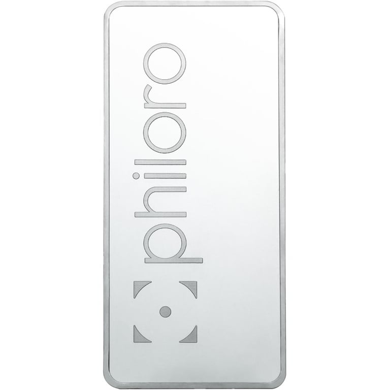 Back of the Platinum bar 1000 g - philoro