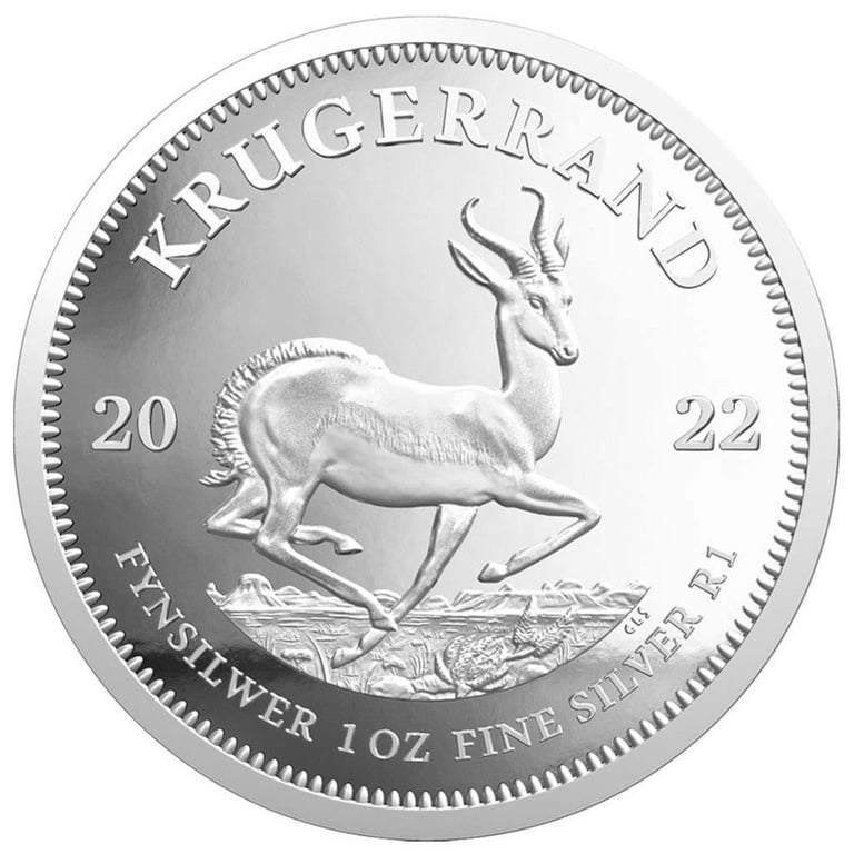 Front of the Silver Krugerrand 1 oz PF - 2022