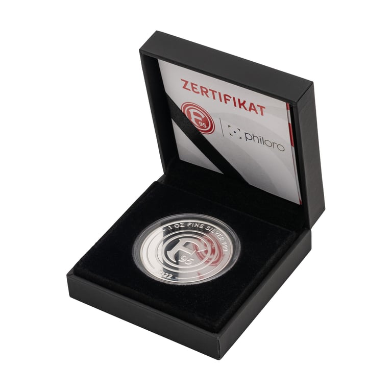 Silver Fortuna Düsseldorf 1 oz PF - 2022 in the original coin case