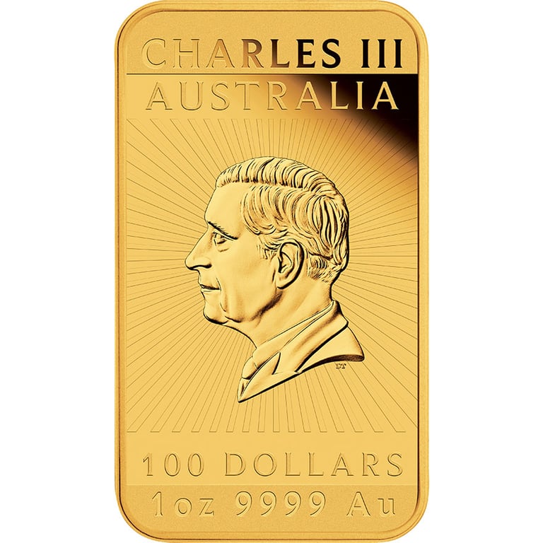 Back of Gold Dragon Rectangle 1 oz PF - 2026