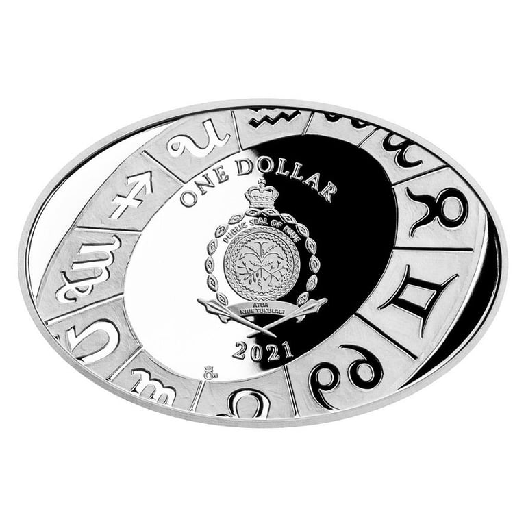 Back of the Silver Zodiac - Cancer 1 oz PP