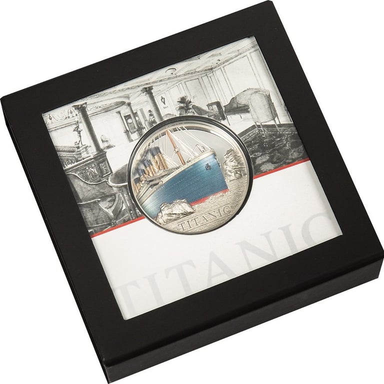 Silver Titanic 3 oz PF - High Relief incl. Relic 2022 in the original coin case
