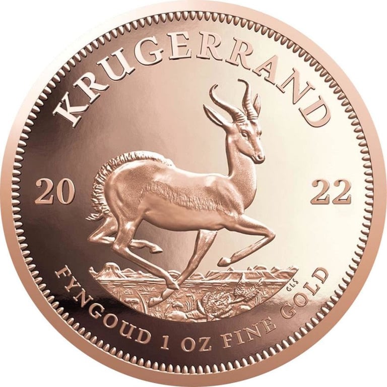 Front of the Gold Krugerrand 1 oz PF - 2022