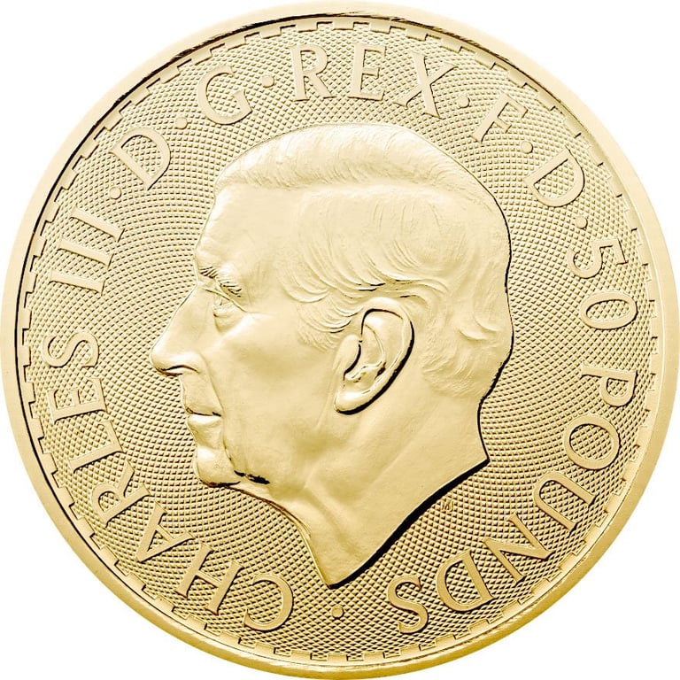 Back of the Gold Britannia 1/2 oz - 2026