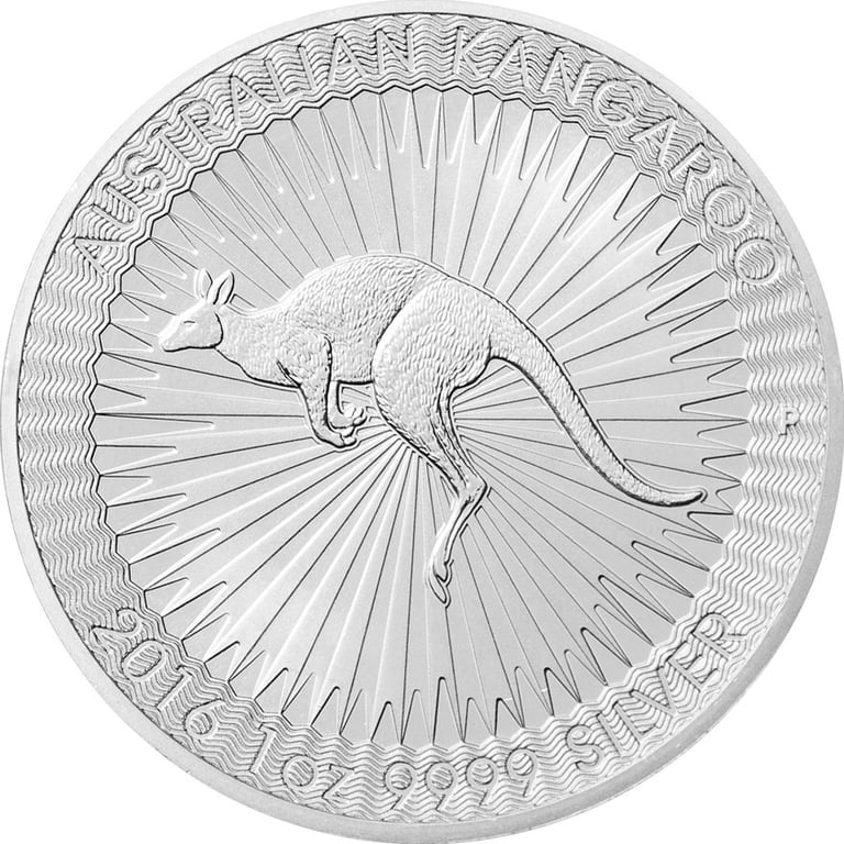 Front of the Silver kangaroo 1 oz