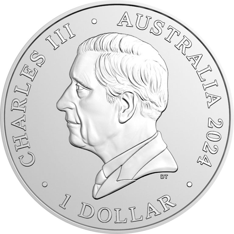 Back of the Silver Australia Zoo 1 oz - Giraffe