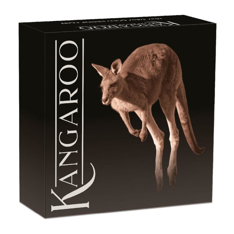 Original coin case of the Gold Kangaroo 1/4 oz PF - 2023