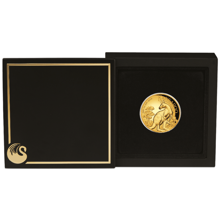 Gold Kangaroo 1 oz PF - High Relief 2023 in the original coin case