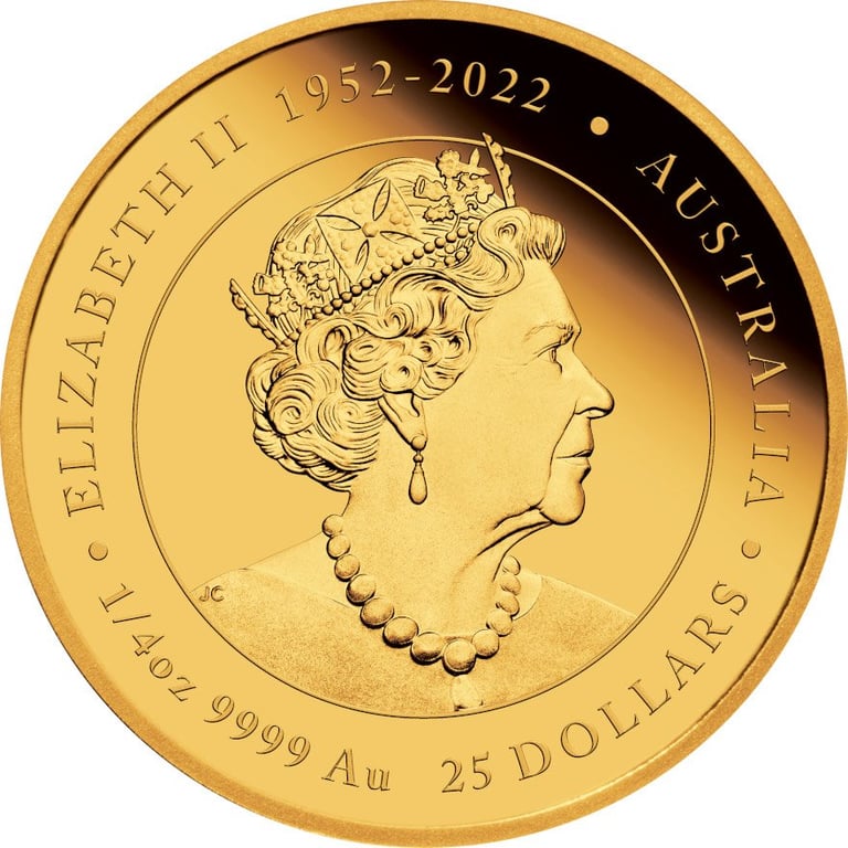 Back of the Gold Lunar III Dragon 1/4 oz PF - 2024