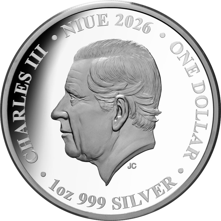 Back of Silver Forest Fairies 1 oz Proof – Colorized 2026