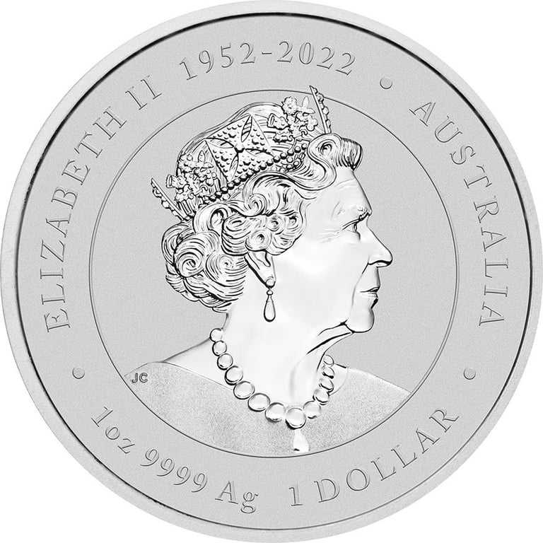Back of the Silver Lunar III 1 oz - Dragon 2024