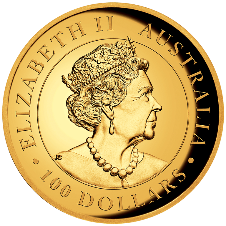 Back of the Gold Koala 1 oz PF - High Relief 2020