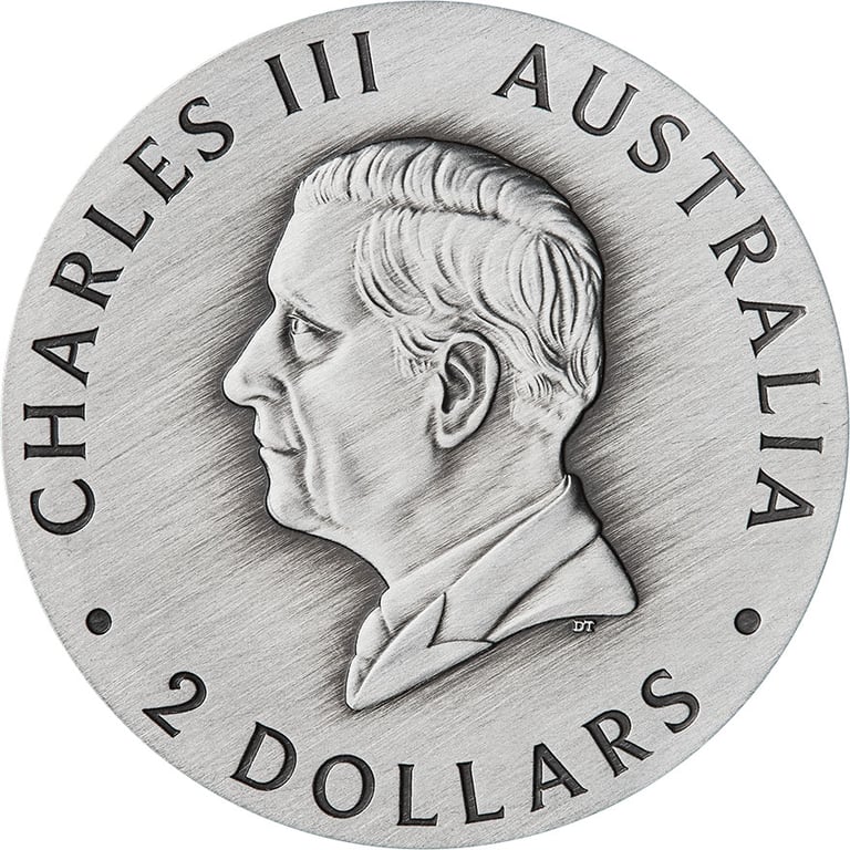 Back of Silver Butterfly 2 oz – Antique Finish 2026