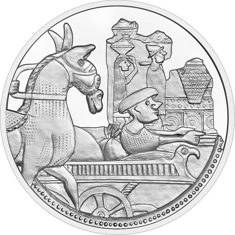 Front of the Silver trade 20 EUR PF AUT - 2024