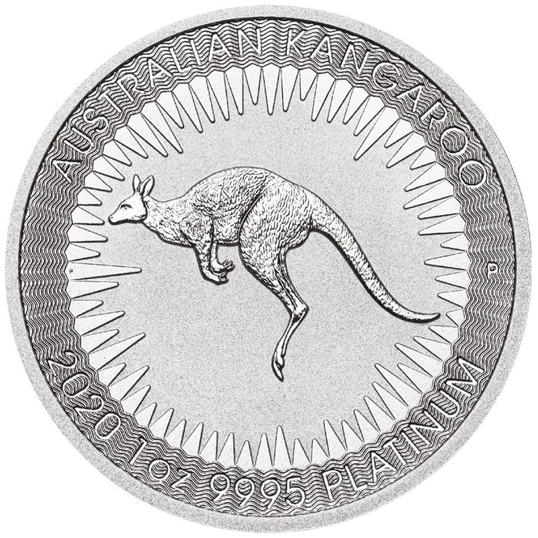 Front of the Platinum Kangaroo 1 oz