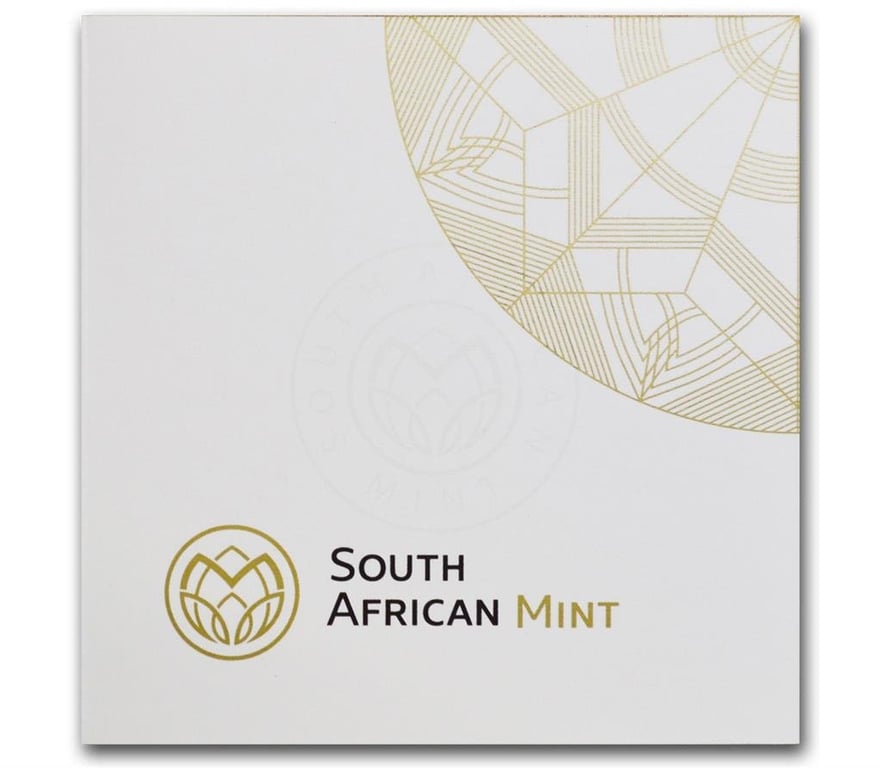 Original coin case of the Gold Krugerrand 2 oz PF - 2019