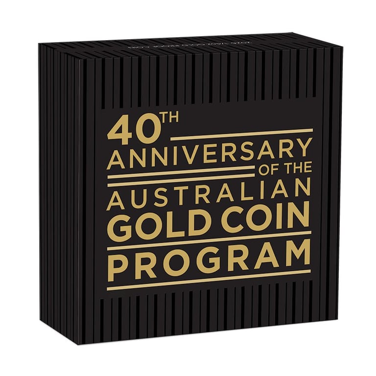 Box of Gold Australian Nugget 1/4 oz PF - 40th Anniversary - 2026