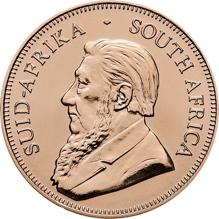 Front of the Gold Krugerrand 1 oz