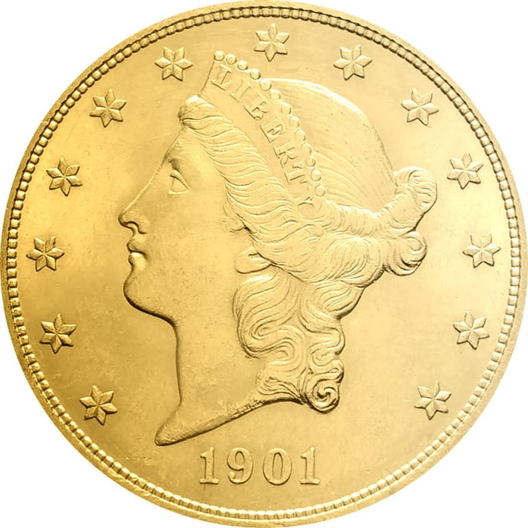 Back of the Gold Liberty Head 20 Dollars