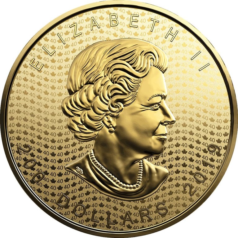 Back of the Gold Maple Leaf - 40. Jubiläum - 2 oz RP - 2019