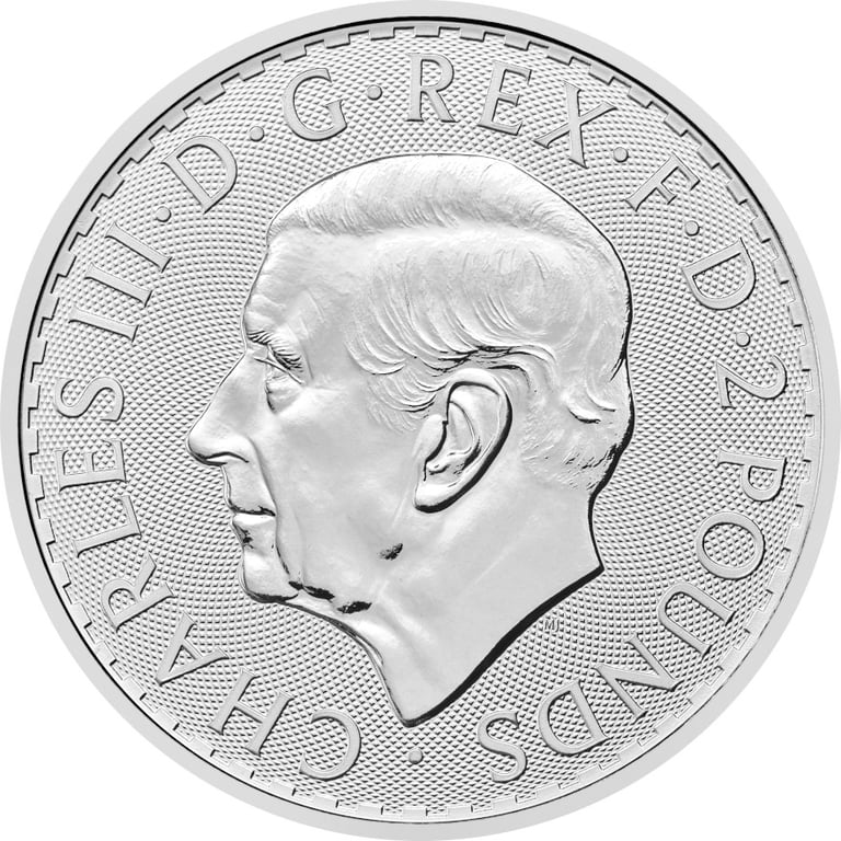 Back of Silver Britannia 1 oz - 2027