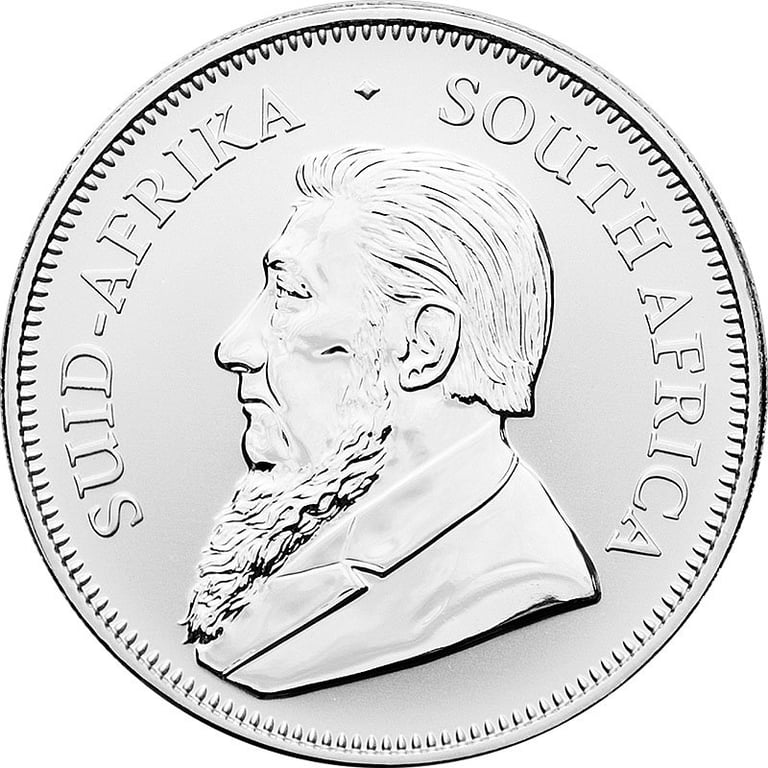 Back of the Silver Krugerrand 1 oz - 50th Anniversary 2017