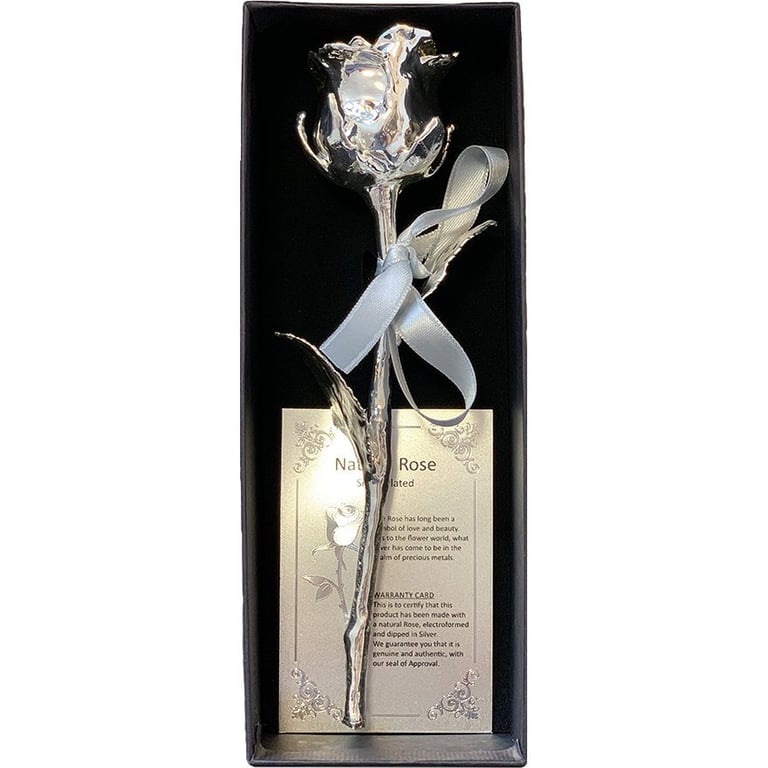 Rose genuine silver-plated in the original case