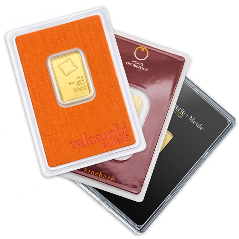 Gold bar 10 g various manufacturer