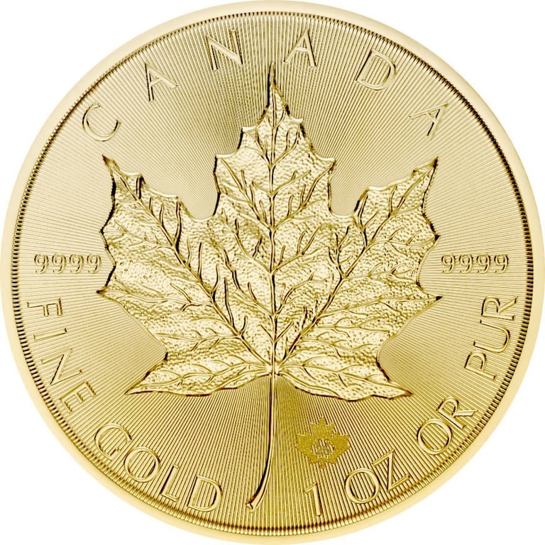 Front of the Gold Maple Leaf 1 oz - 2026