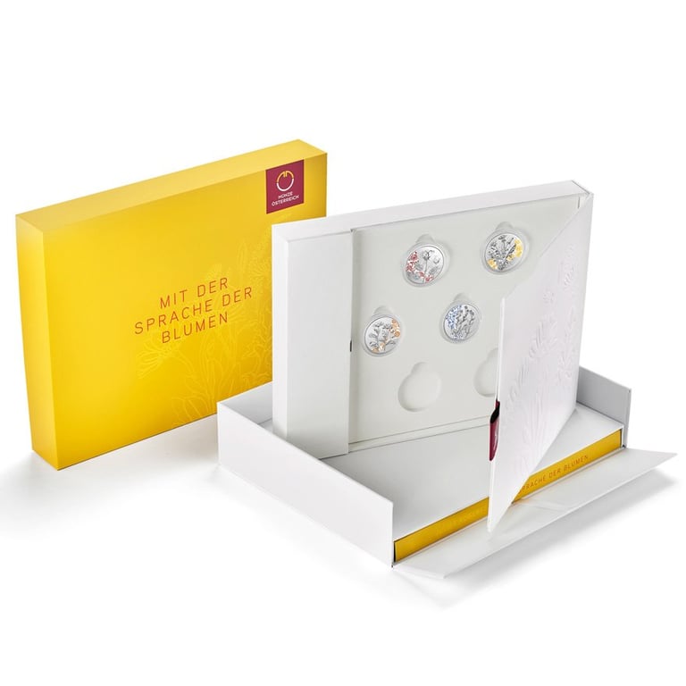 Collection box “Mit der Sprache der Blumen” with book