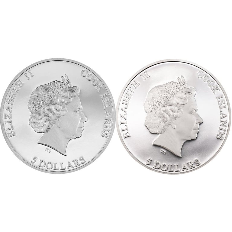 Back of the Silver coin set - 2 x 1 oz Big City Lights - PF High Relief