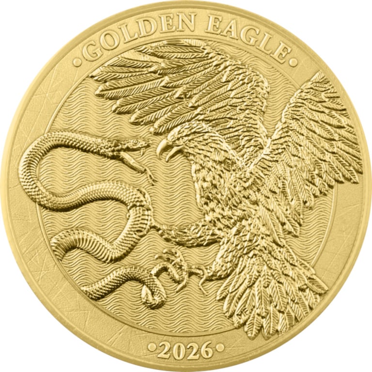 Front of Gold Malta Golden Eagle 1/10 oz - 2026