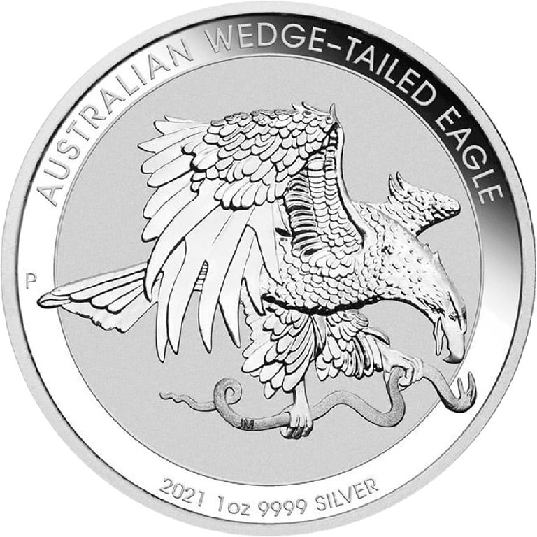 Front of the Silver Wedge Tailed Eagle 1 oz - 2021