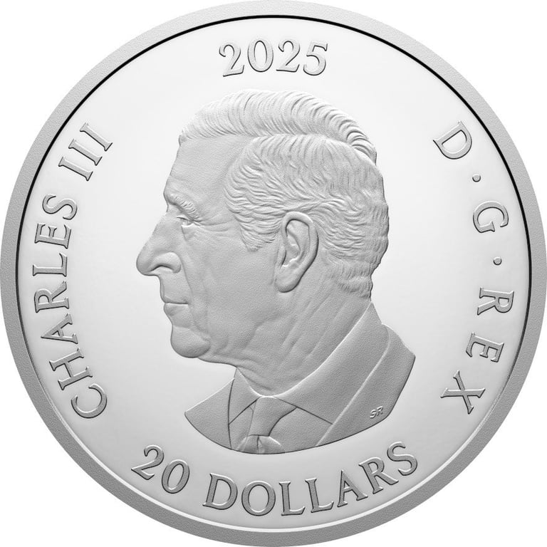 Back of the Silver Triple Maple Leaf 1 oz PF - 2025